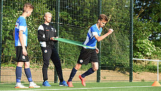 Stärken und Schwächen trainieren: beim individuellen Athletiktraining  © DFB