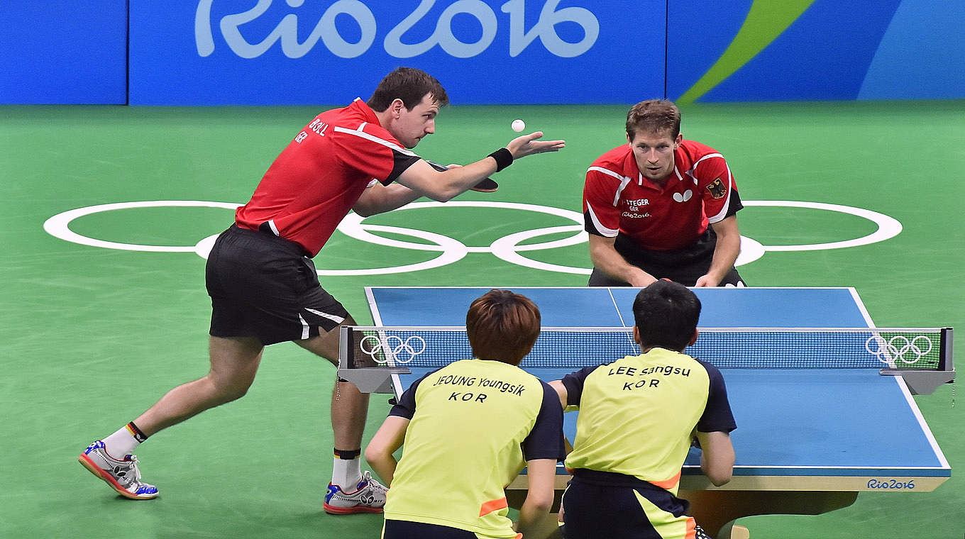 Das deutsche Team um Timo Boll holte bei Olympia 2016 in Rio Bronze. © 2016 Anadolu Agency