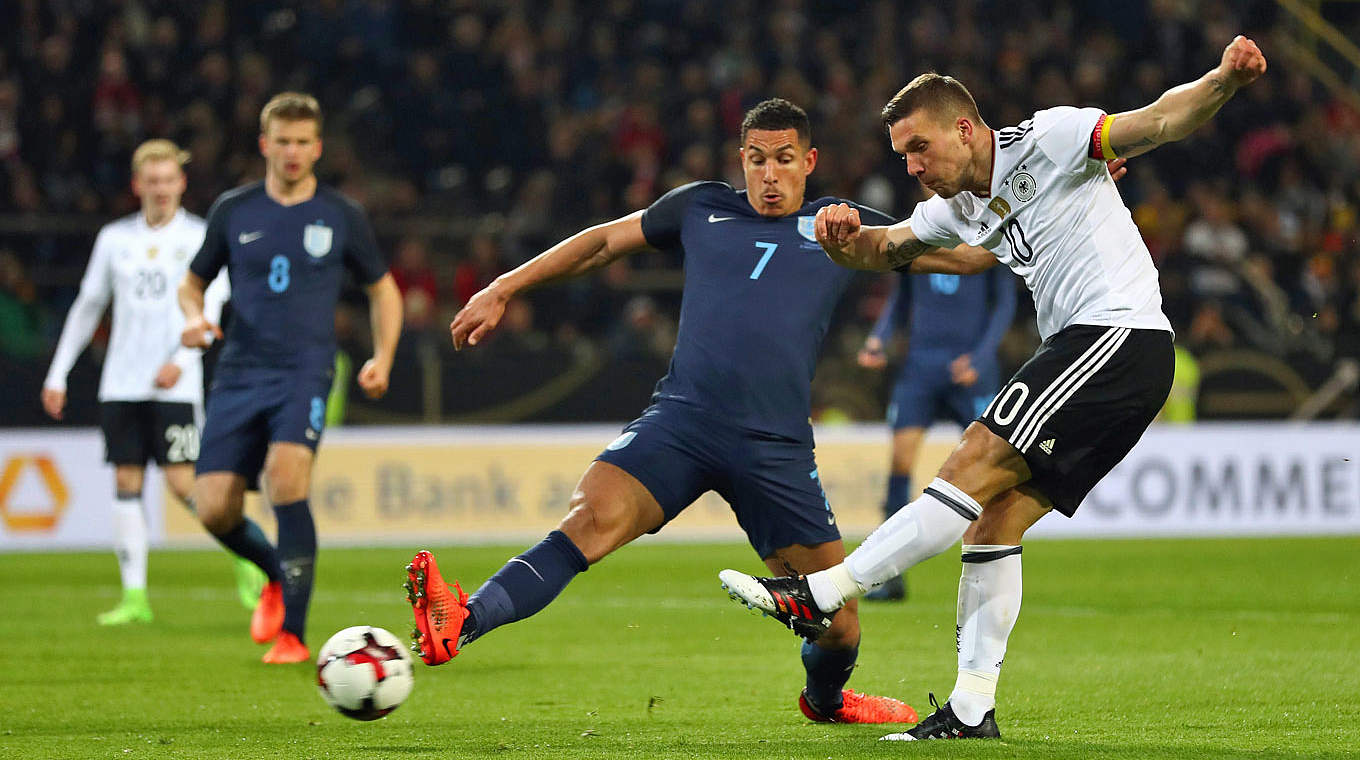 Mit seiner unnachahmlichen Schusstechnik erzielte er 49 Treffer für DIE MANNSCHAFT. © 2017 Bongarts/Getty Images