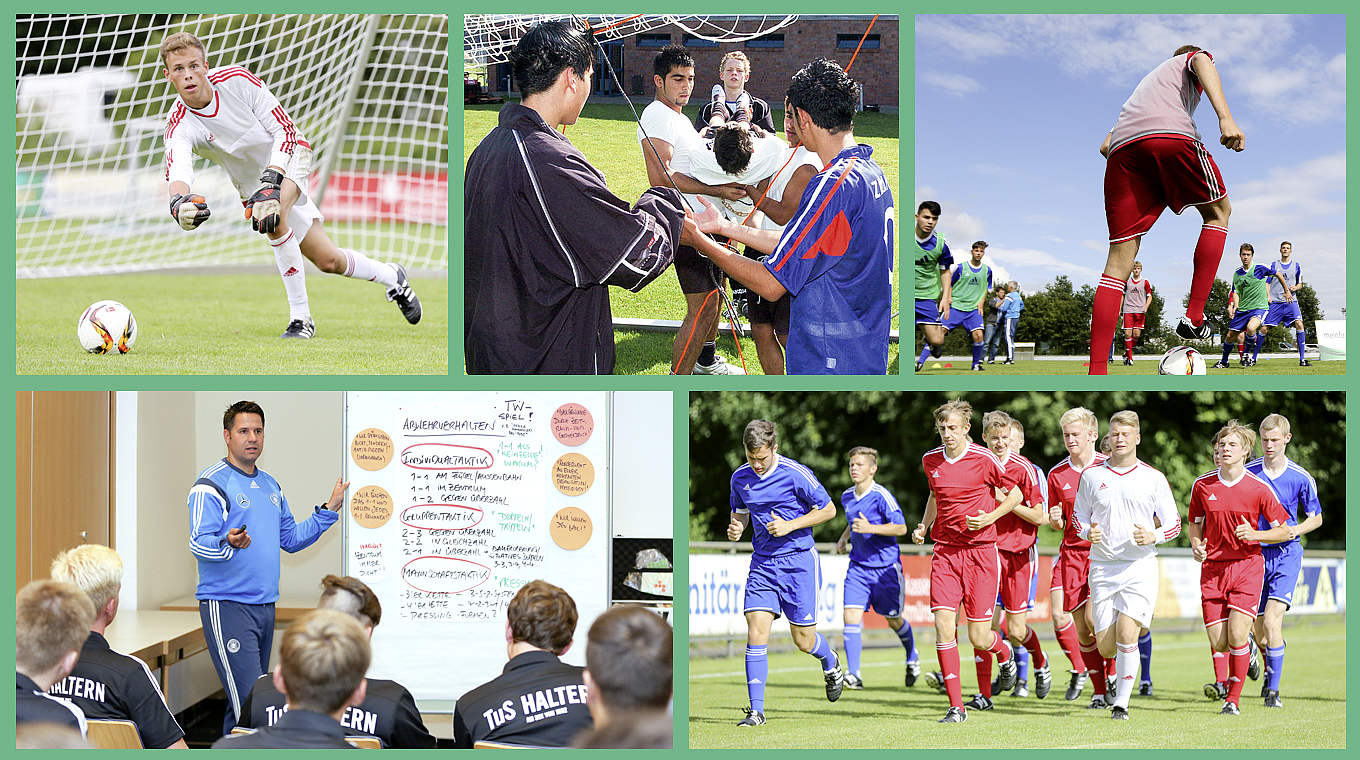 Trainingslager als Mehrwert: Auf "Training und Service" gibt's passende Tipps  © DFB-Collage