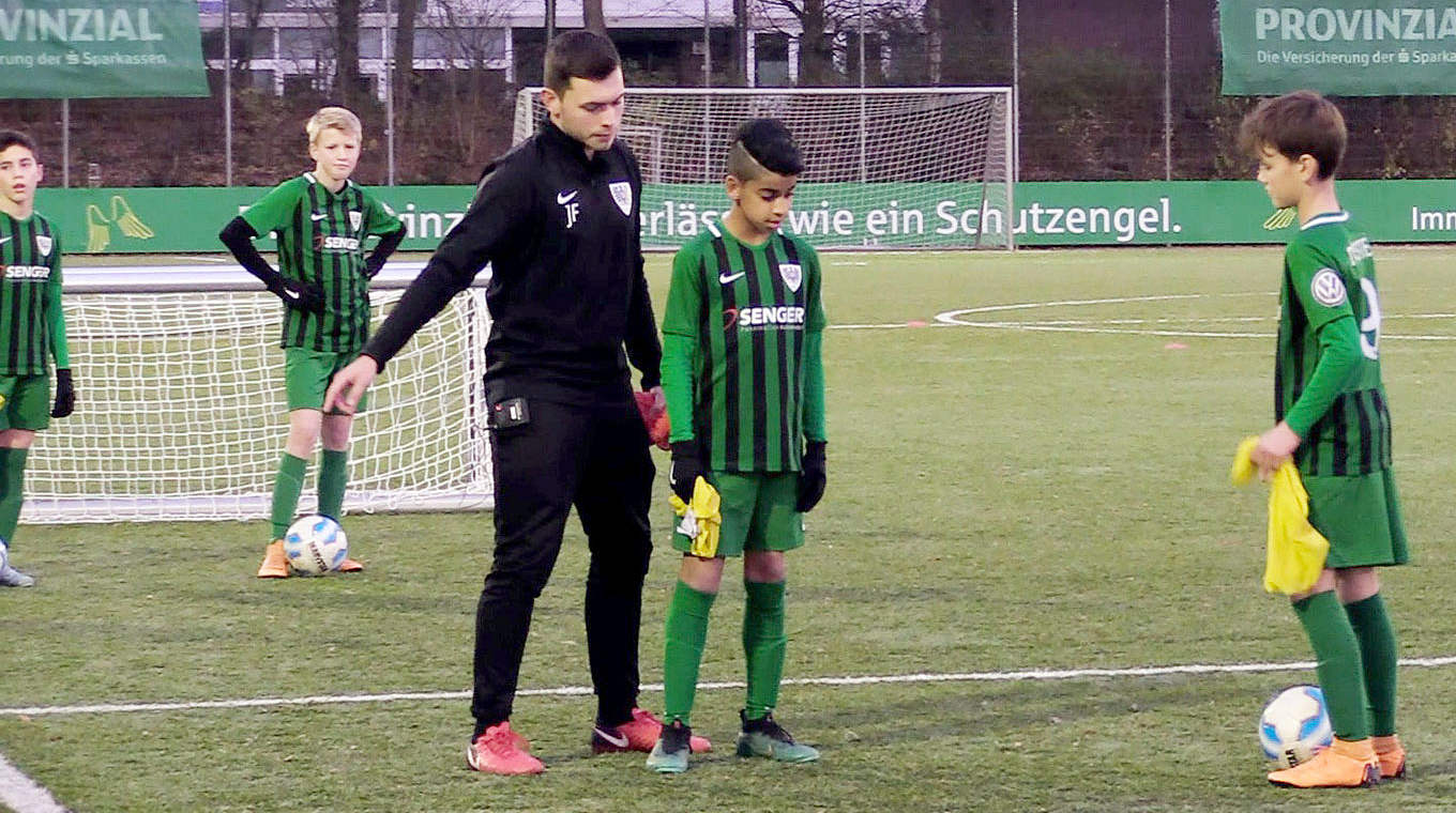 Bei Münsters D-Junioren: Individualtaktische Ausbildung im Vordergrund © DFB