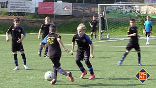 Mit präzisem Passspiel zum Torabschluss: Trainingsinhalt schon in der Koblenzer U 11 © TuS Koblenz