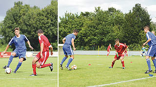 1 gegen 1 oder 2 gegen 1? Training online gibt Tipps für das Offensivspiel © Klaus Schwarten/Collage Philippka