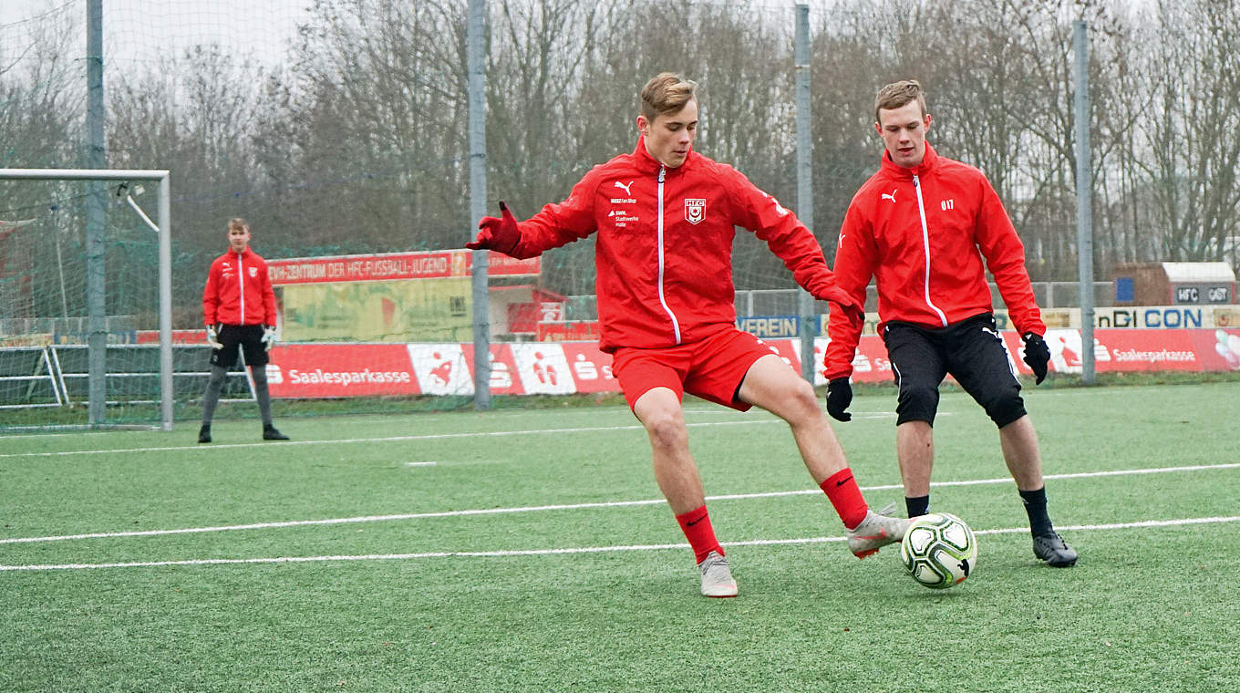 Trainieren wie die Profis: In Halle werden Talenten viele Möglichkeiten geboten © DFB