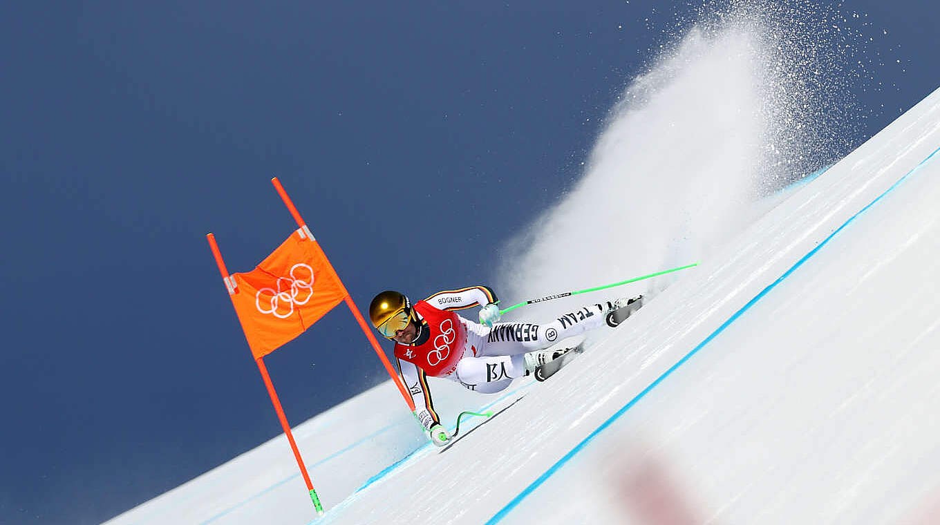 Da war die Welt noch in Ordnung: Rennskifahrer Dominik Schwaiger bei Olympia in Peking. © gettyimages