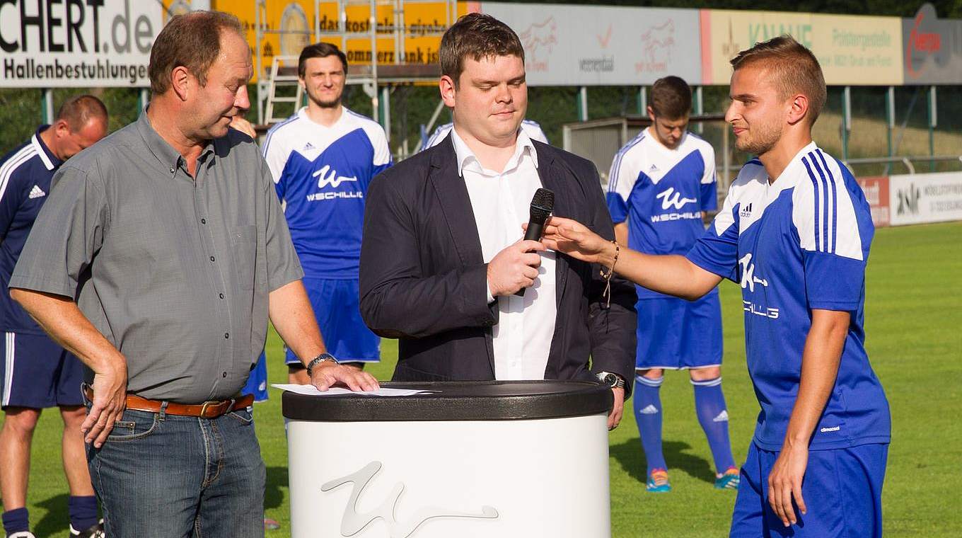 Interview mit Bayernliga-Spielern: Manuel Beck in Aktion © Heinrich Weiss