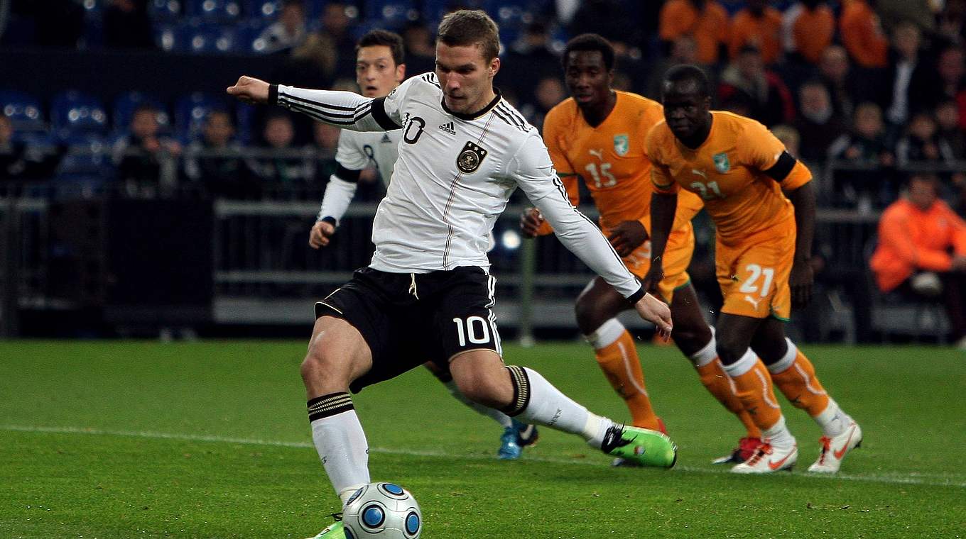 Sicherer Elfmeterschütze beim DFB-Team: Lukas Podolski © Bongarts/Getty/Images