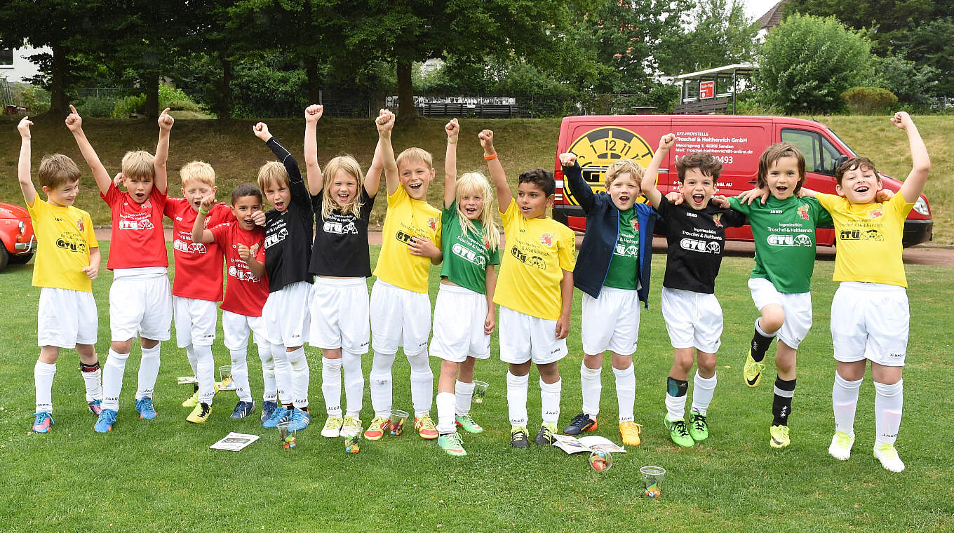 Die Begeisterung der Kinder bildet die Basis für lebenslangen Spaß am Fußball. © Conny Kurth